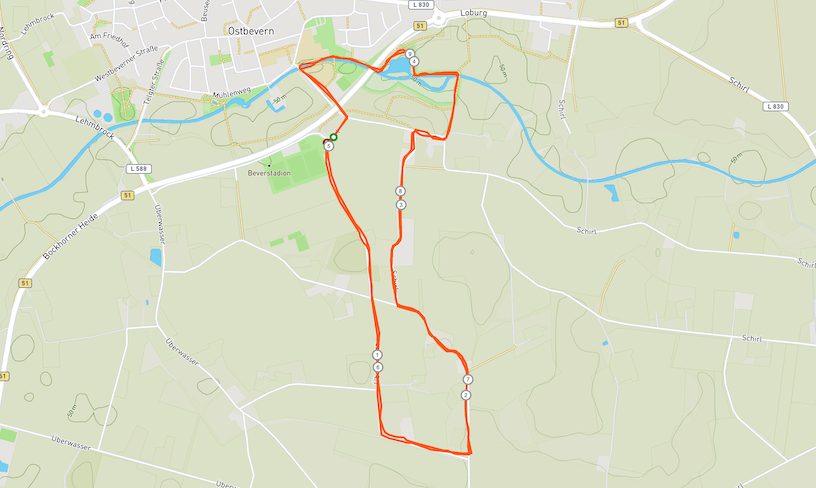 Strecke Bever-Lauf